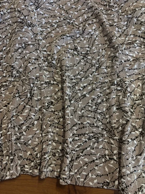 Alex Evenings Petite 2 Pc Jacket Tank Set Taupe Black Print MP Mother Wedding - Picture 6 of 9